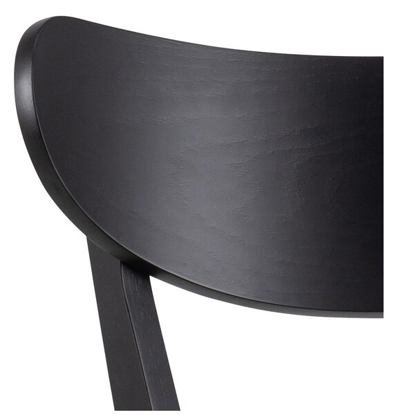 Czarne hokery z drewna kauczukowego zestaw 2 szt. 105 cm Roxby – Actona