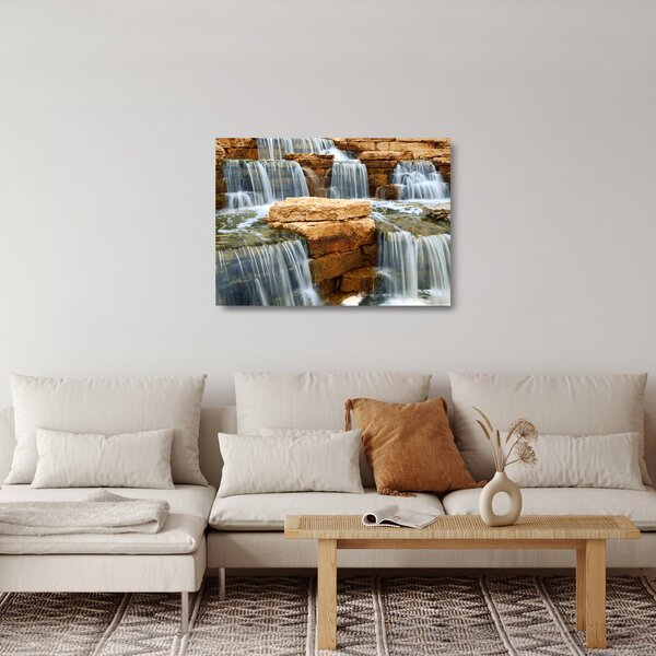 Obraz na szkle wodospadu (70x50 cm)