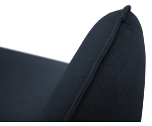 Ciemnoniebieska aksamitna sofa 200 cm Vienna – Cosmopolitan Design