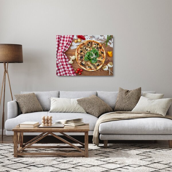 Obraz na szkle pizzy (70x50 cm)
