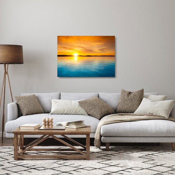 Obraz na szkle wschodu słońca (70x50 cm)