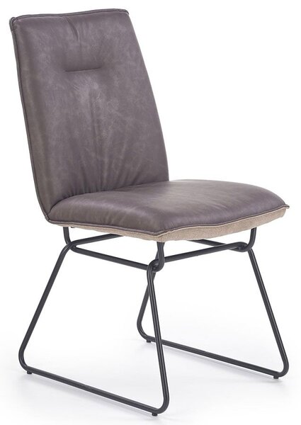 Krzesło w stylu loft Viler 2X - popiel