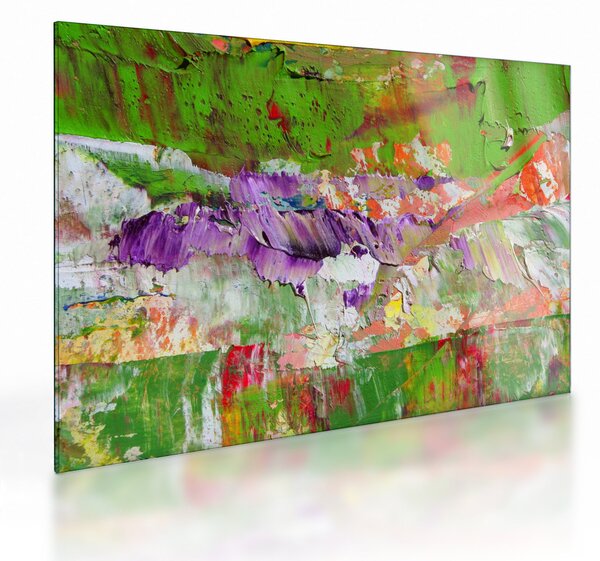 Obraz na szkle abstrakcji - malarstwo (70x50 cm)