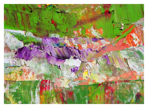 Obraz na szkle abstrakcji - malarstwo (70x50 cm)