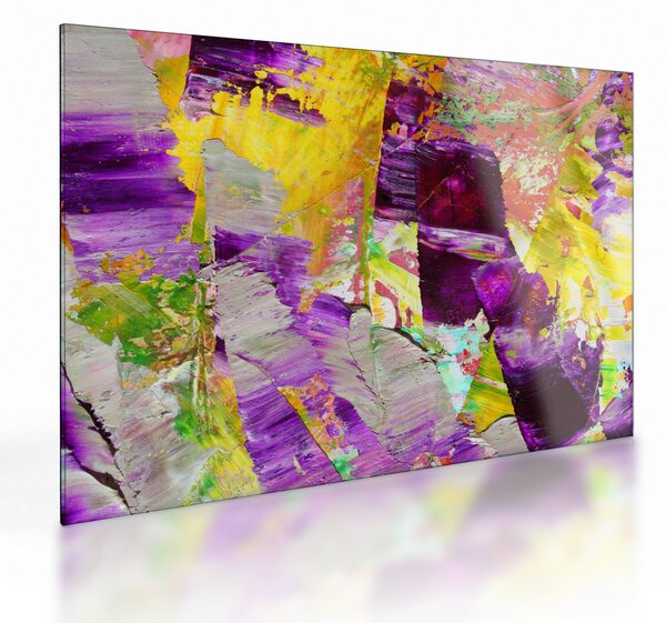 Obraz na szkle abstrakcji - malarstwo (70x50 cm)