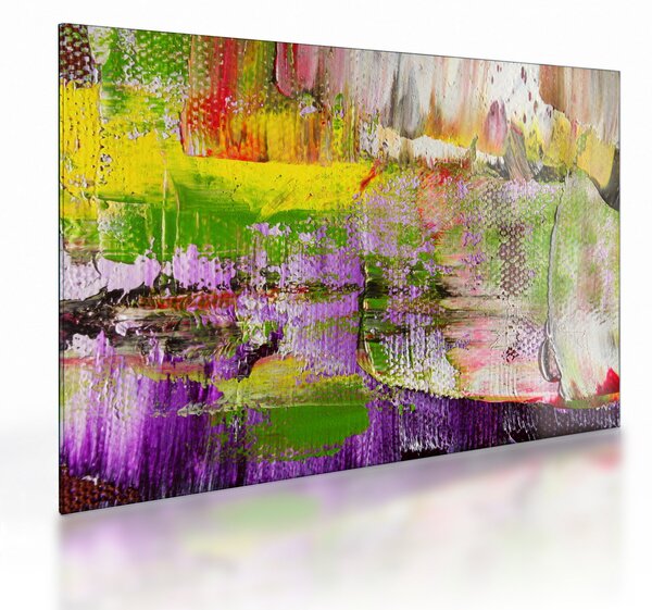 Obraz na szkle abstrakcji - malarstwo (70x50 cm)
