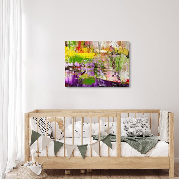 Obraz na szkle abstrakcji - malarstwo (70x50 cm)