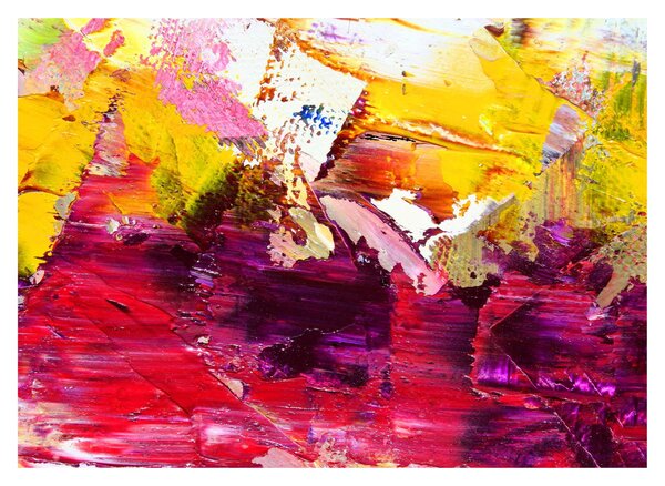 Obraz na szkle abstrakcji - malarstwo (70x50 cm)
