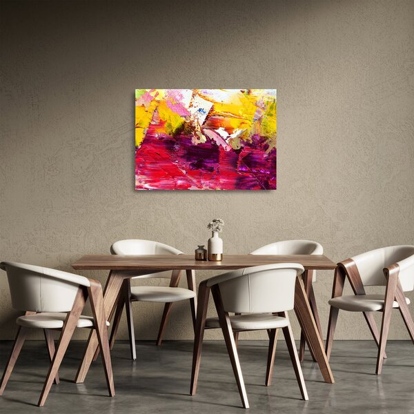 Obraz na szkle abstrakcji - malarstwo (70x50 cm)
