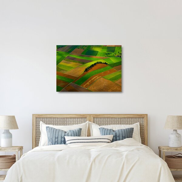 Obraz na szkle - Pola, łąki (70x50 cm)
