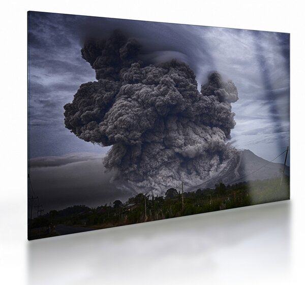 Obraz na szkle - Erupcja wulkanu (70x50 cm)