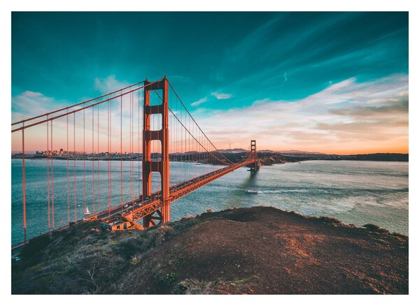 Obraz na szkle - Golden Gate, San Francisco (70x50 cm)