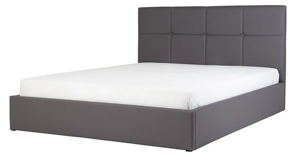 Pikowane łóżko Mariel 160x200 - szare