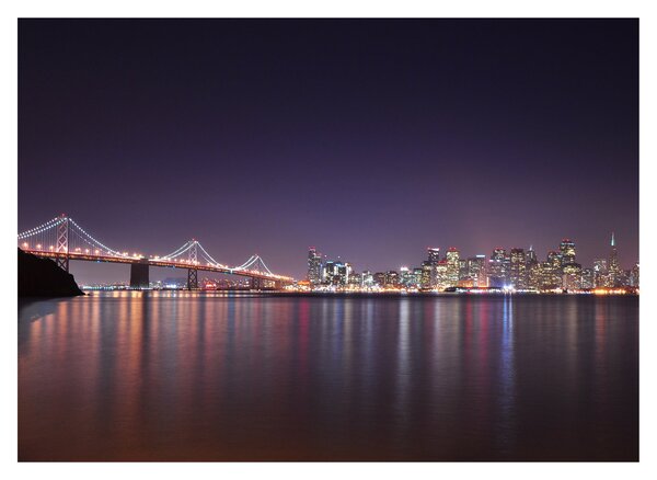 Obraz na szkle przedstawiający San Francisco, Kalifornia (70x50 cm)