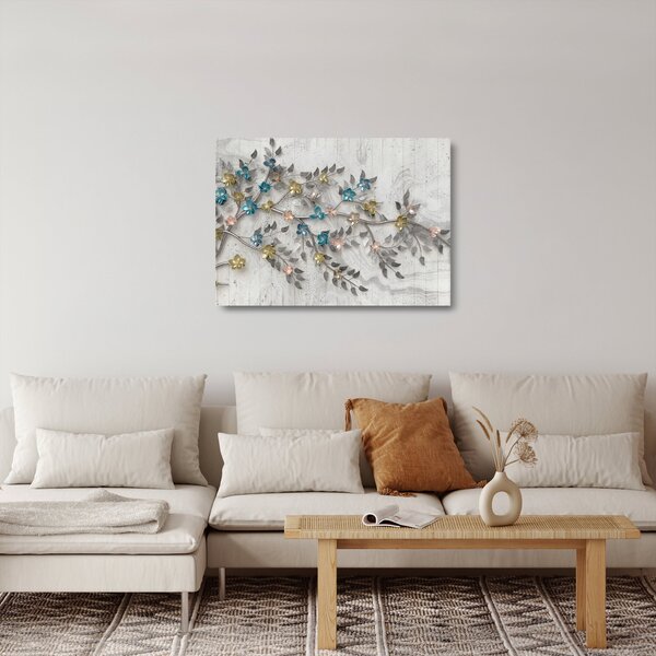 Obraz na szkle - Na gałęzi - abstrakcja (70x50 cm)