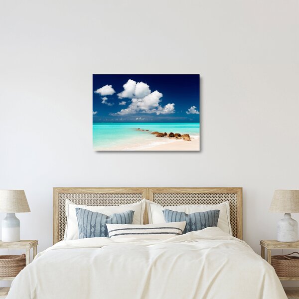 Obraz na szkle - Tropikalna plaża (70x50 cm)