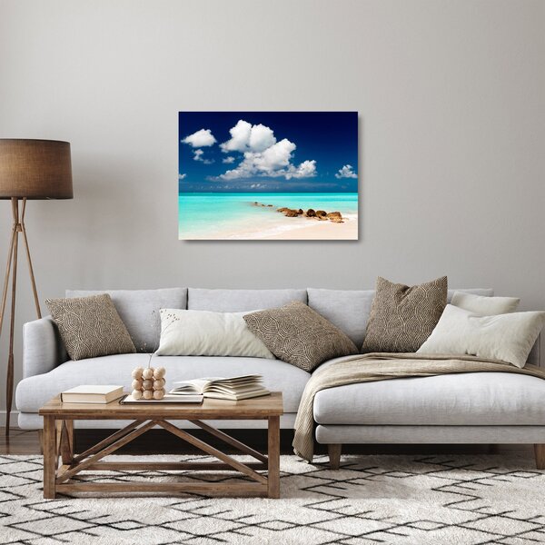 Obraz na szkle - Tropikalna plaża (70x50 cm)