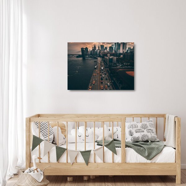 Obraz na szkle Manhattanu (70x50 cm)