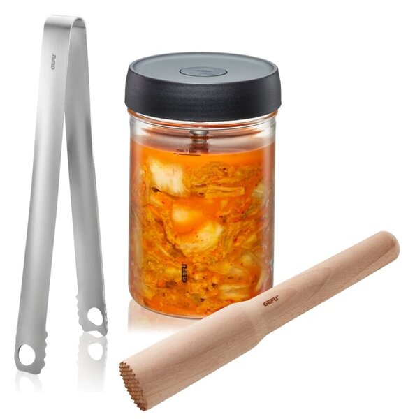 Słoik GEFU Nativo G-15800 1 L + zestaw do fermentacji