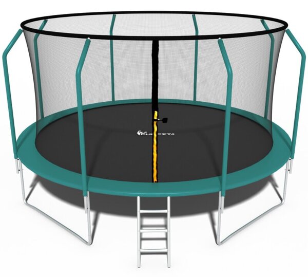 Trampolina ogrodowa premium siatka wewnętrzna drabinka 465 cm 15ft FUNFIT