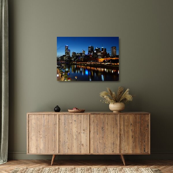 Obraz na szkle nocy w Melbourne (70x50 cm)