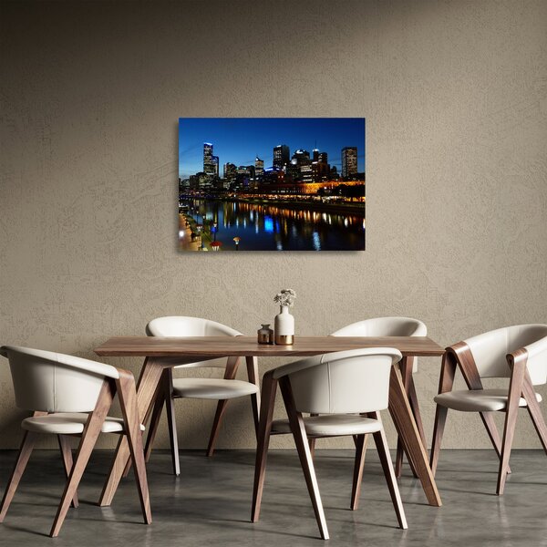 Obraz na szkle nocy w Melbourne (70x50 cm)