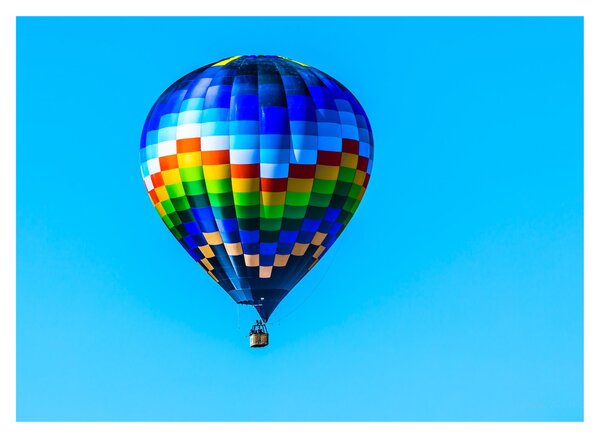 Obraz na szkle - Balon na gorące powietrze (70x50 cm)