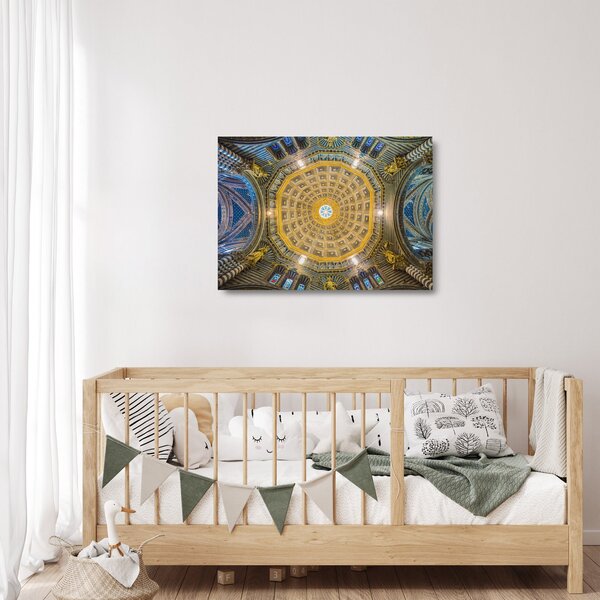 Obraz na szkle sufitu kościoła w Sienie (70x50 cm)