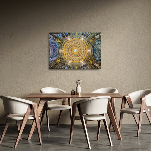 Obraz na szkle sufitu kościoła w Sienie (70x50 cm)