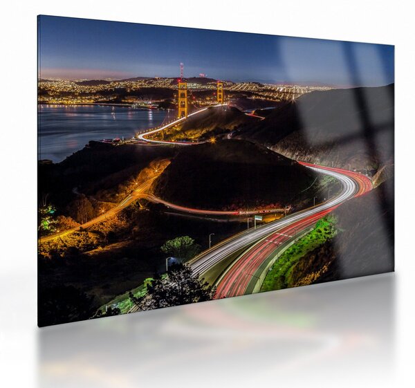 Obraz na szkle - Golden Gate Bridge (70x50 cm)