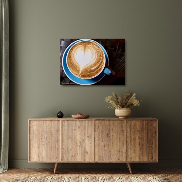 Obraz na szkle - Latte Art (70x50 cm)