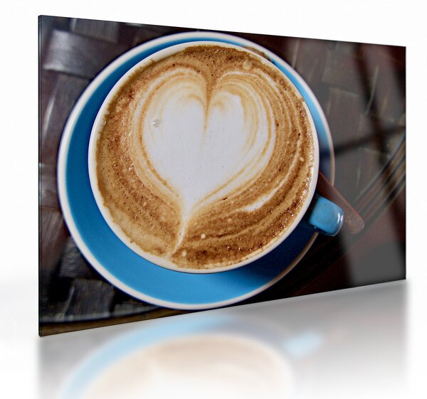 Obraz na szkle - Latte Art (70x50 cm)