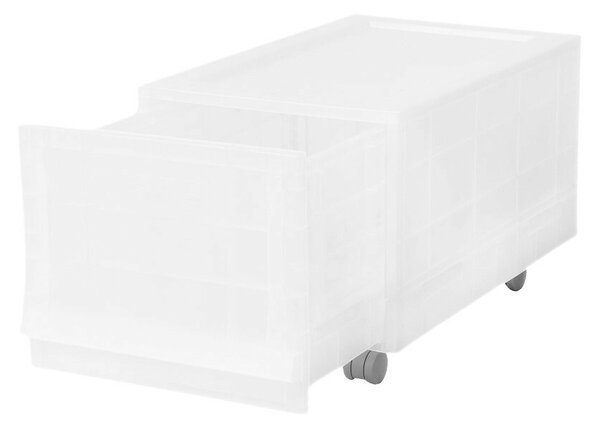 Modułowy pojemnik Wave Junior Mist z kółkami 43,4 x 27,2 x 22 cm, wąski - 1 szuflada - kółka