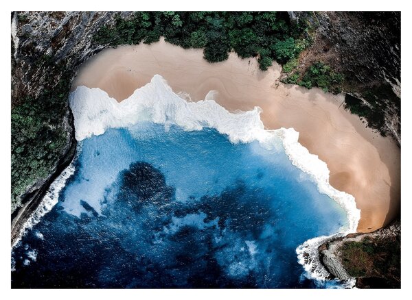 Obraz na szkle plaży Nusa Penida, Indonezja (70x50 cm)