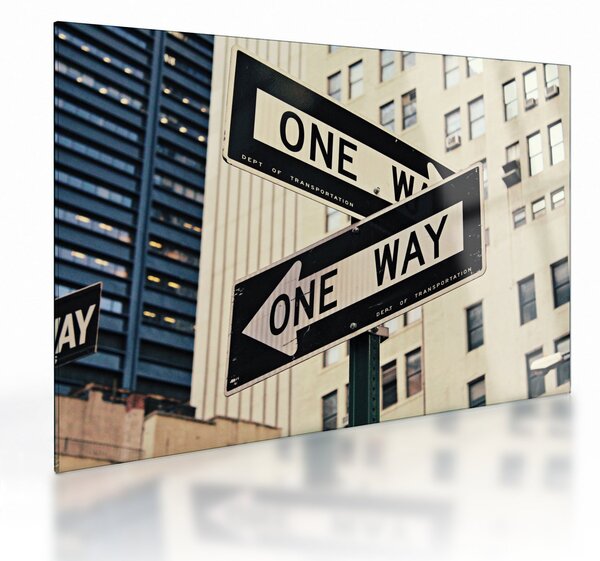Obraz na szkle - New York ONE WAY (70x50 cm)