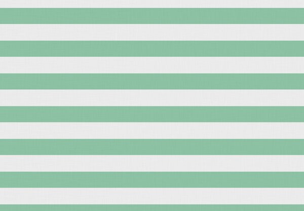 Pościel bawełniana STRIPES biało-zielona Rozmiar pościeli: 70 x 90 cm | 140 x 200 cm