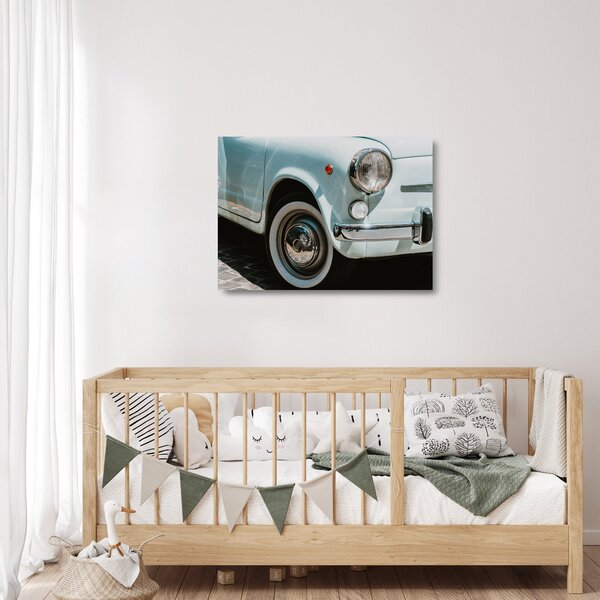 Obraz na szkle - Fiat retro samochód (70x50 cm)