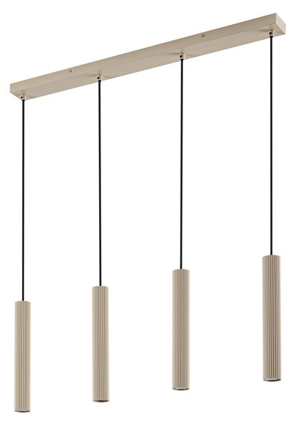 Lampa Wisząca Lindby, Kardis, ściemnialny, beżowy, jadalnia, metal, nowoczesny