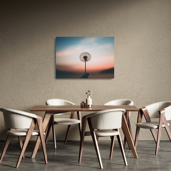 Obraz na szkle - Trzymam cię, dmuchawcu (70x50 cm)