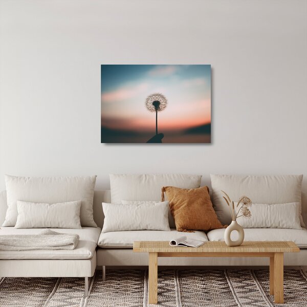 Obraz na szkle - Trzymam cię, dmuchawcu (70x50 cm)