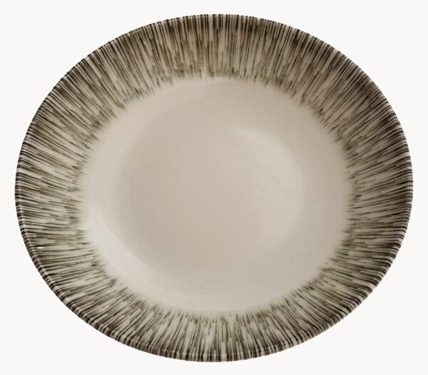 Komplet talerzy głębokich z porcelany Kaki, 6 elem