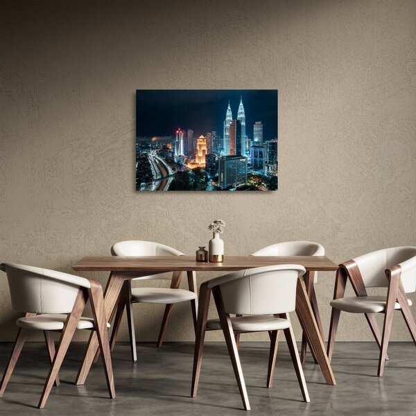 Obraz na szkle - Noc w Kuala Lumpur (70x50 cm)