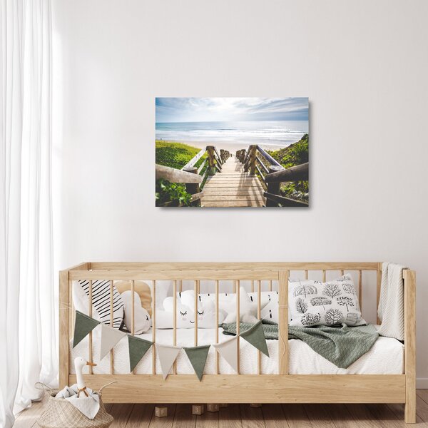 Obraz na szkle - Wejście na plażę (70x50 cm)