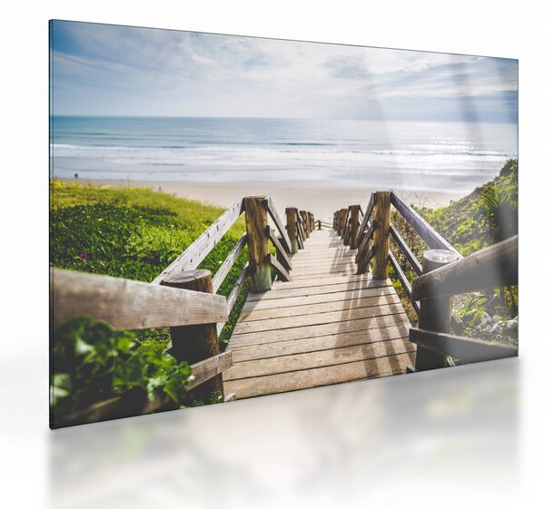 Obraz na szkle - Wejście na plażę (70x50 cm)