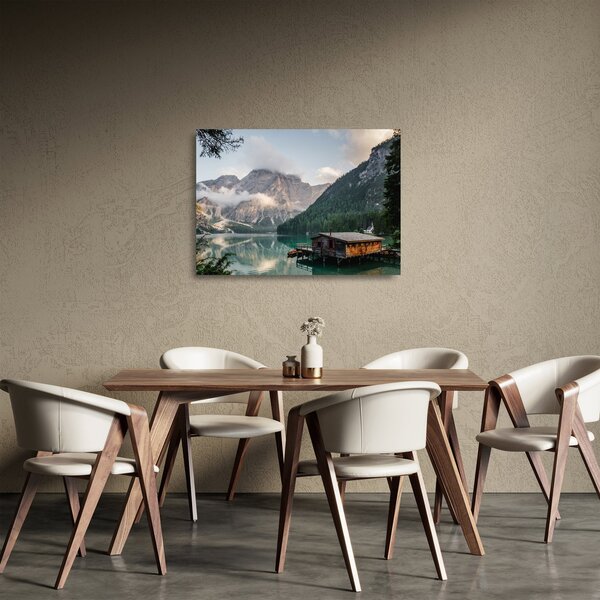 Obraz na szkle - Lake Prags (70x50 cm)