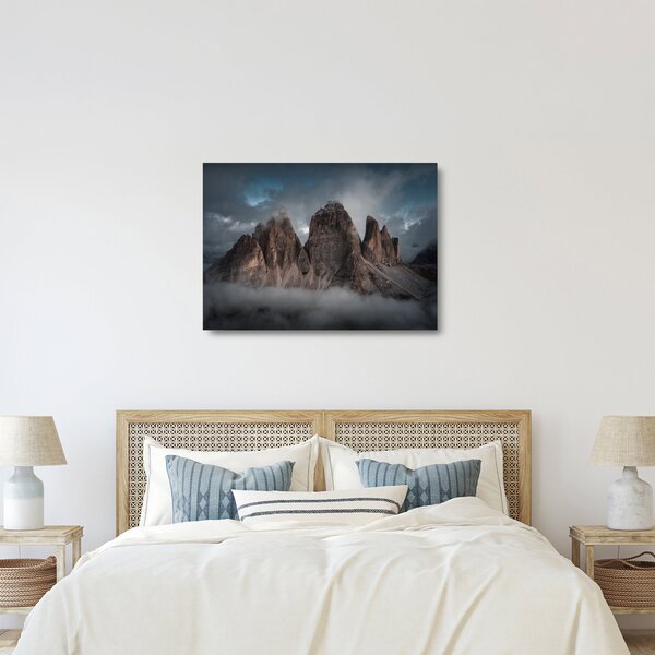 Obraz na szkle - Trzy Zęby, Włoskie Dolomity (70x50 cm)