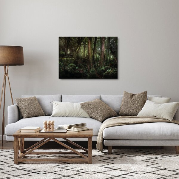 Obraz na szkle - Tajemniczy las (70x50 cm)