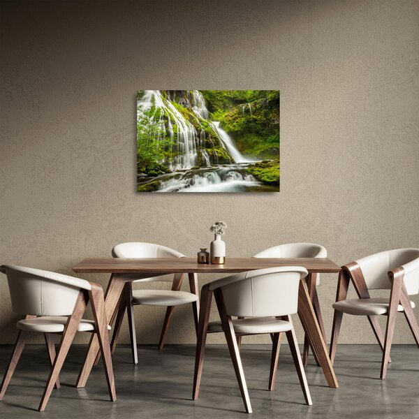 Obraz na szkle - Wodospad, Wind River Valley (70x50 cm)