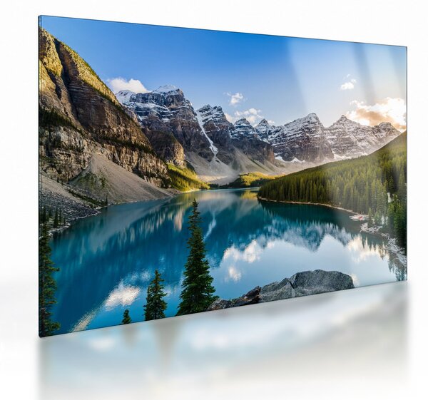 Obraz na szkle - Kanada, Park Narodowy Banff, Jezioro Moraine (70x50 cm)