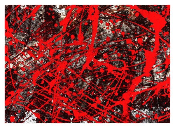 Obraz na szkle - Ekspresyjna abstrakcja (70x50 cm)
